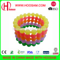 Silicone beads bracelet, eco material, customized